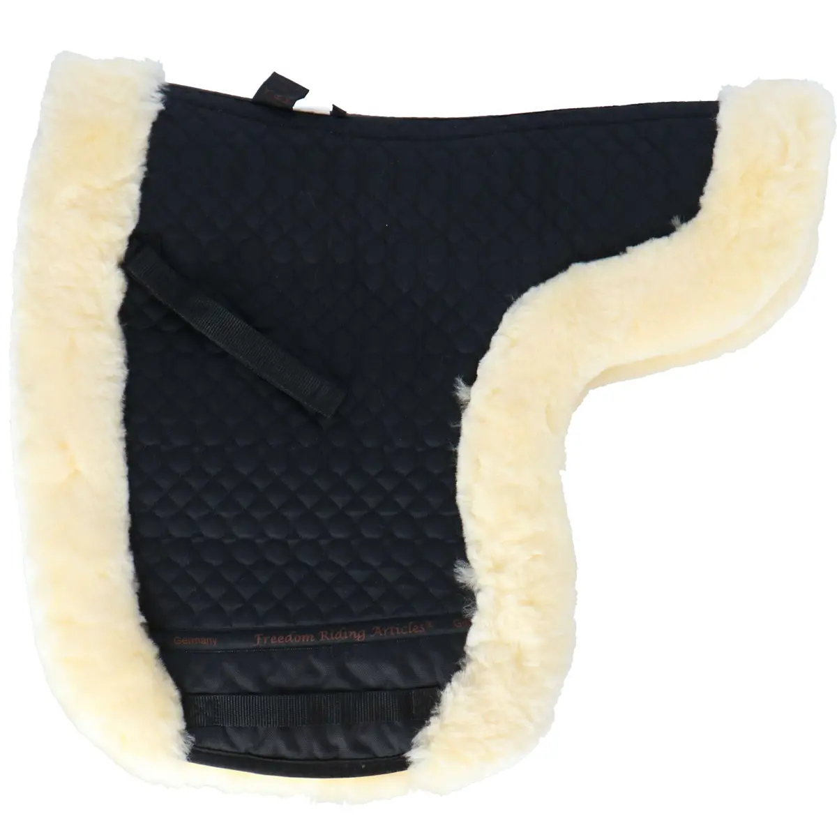 F.R.A. Zadeldekje De Luxe Dressuur Volbont Zwart/Naturel 1