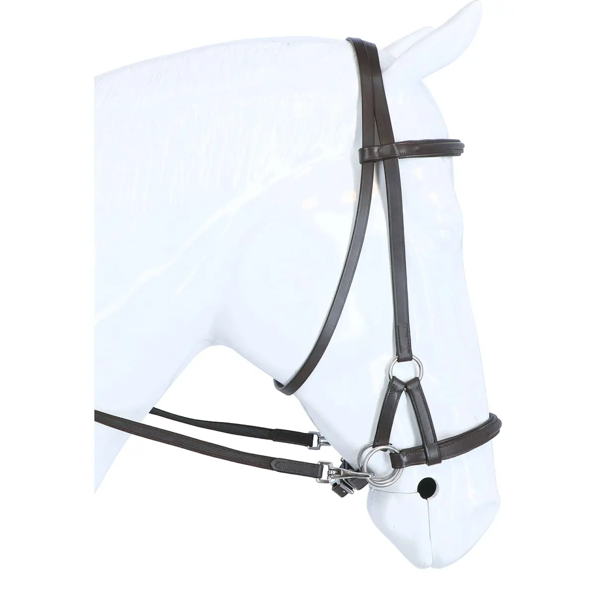 F.R.A. Bitloos Hoofdstel Pardoes Side Pull Bruin 4