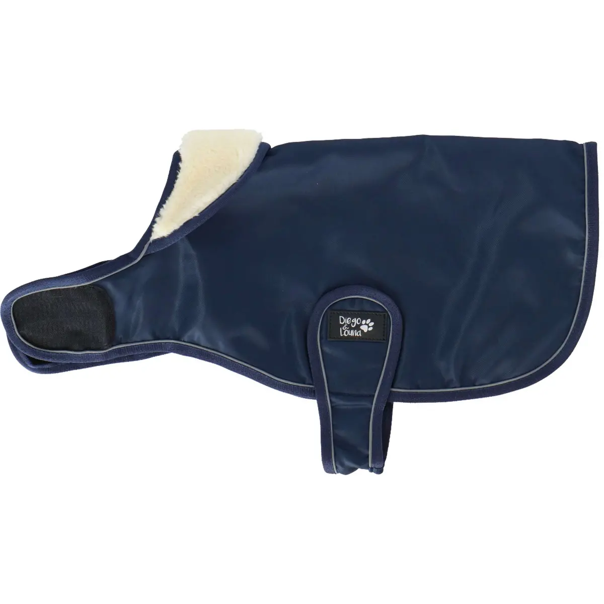Diego & Louna Hondendeken Teddy Nylon Navy 1