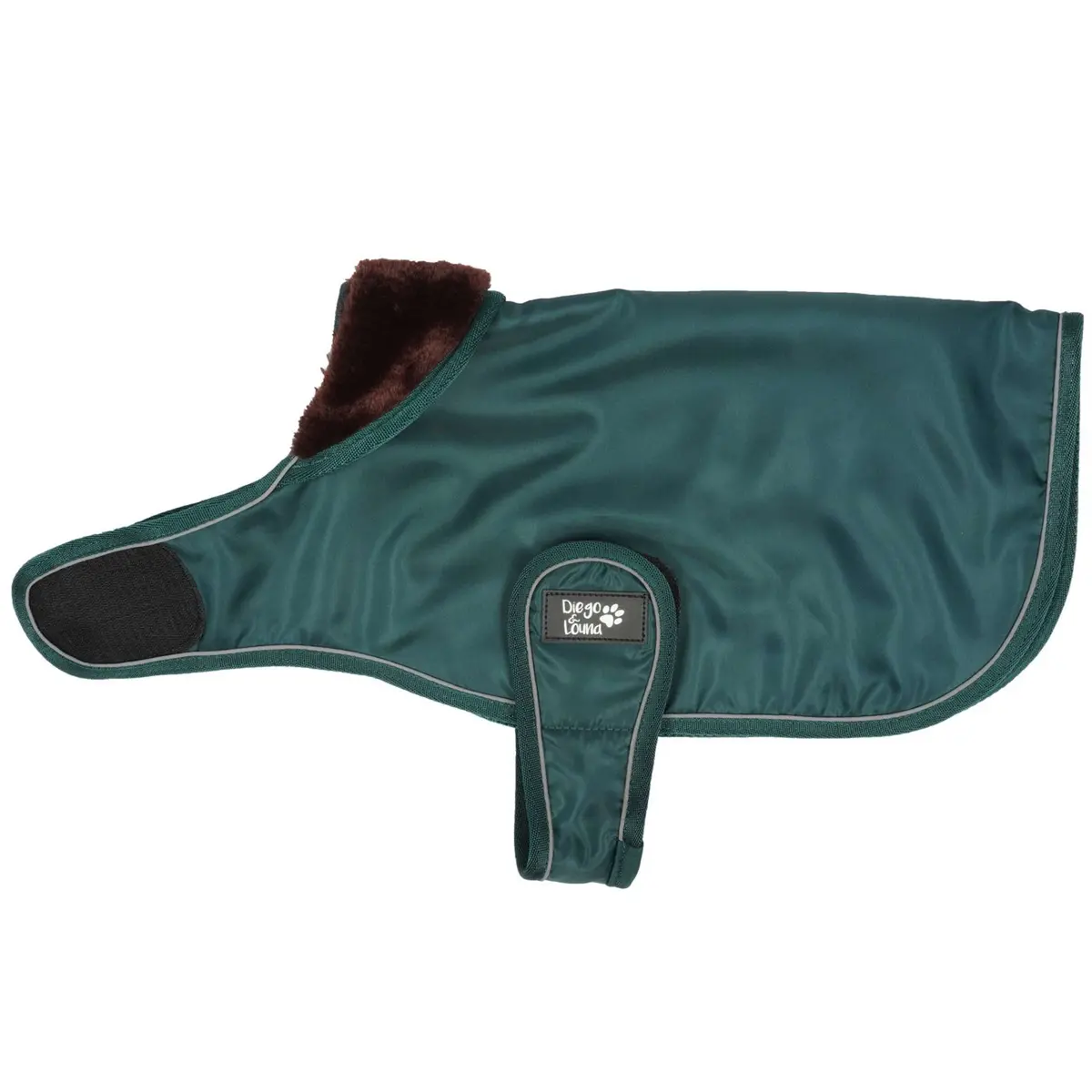 Diego & Louna Hondendeken Teddy Nylon Groen 1