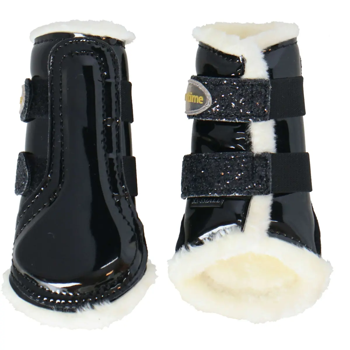 Hb Showtime Beenbeschermers Gold Rush Glitter Little Sizes Zwart 1