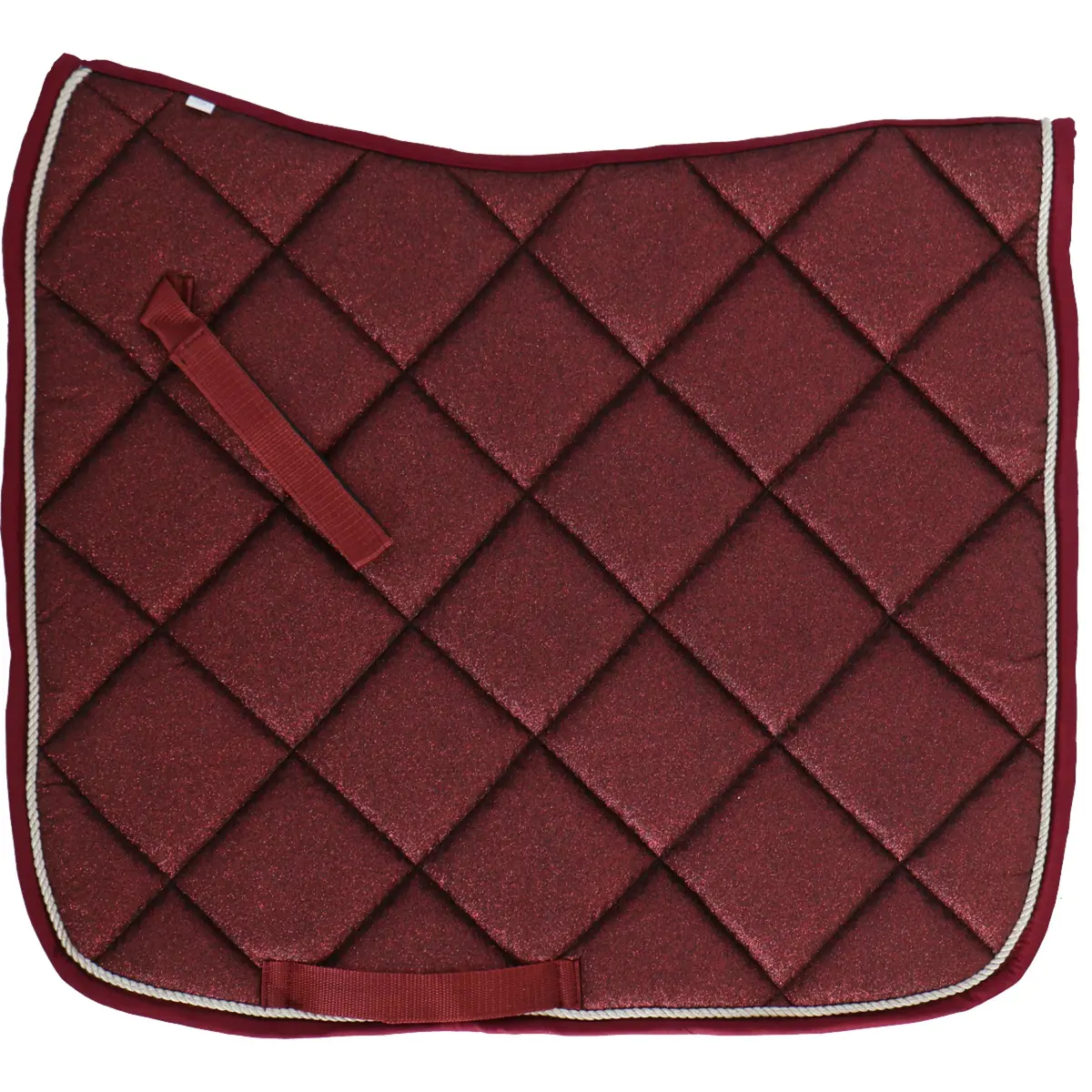 Hb Zadeldekje Sparkling Glitter Dressuur Burgundy 1