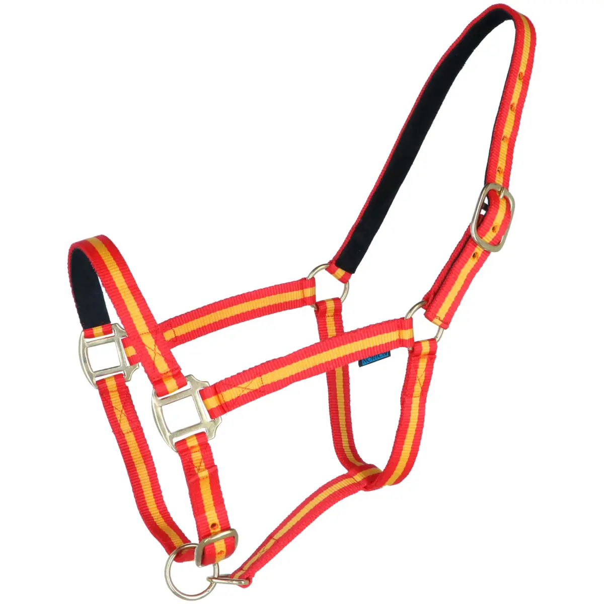 Norton Halster Nylon Met Leer Gevoerd Rood/Geel 1