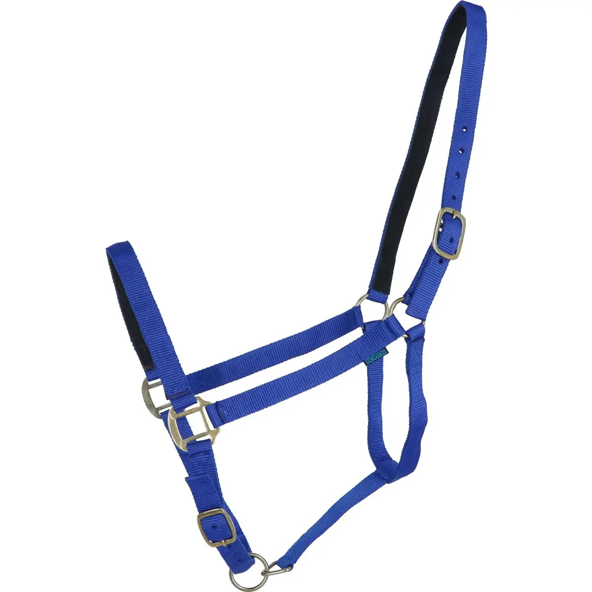 Norton Halster Nylon Met Leer Gevoerd Royal Blue 1