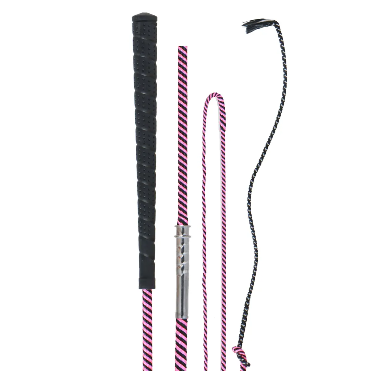 Harry's Horse Longeerzweep Deelbaar Zwart/Roze 1