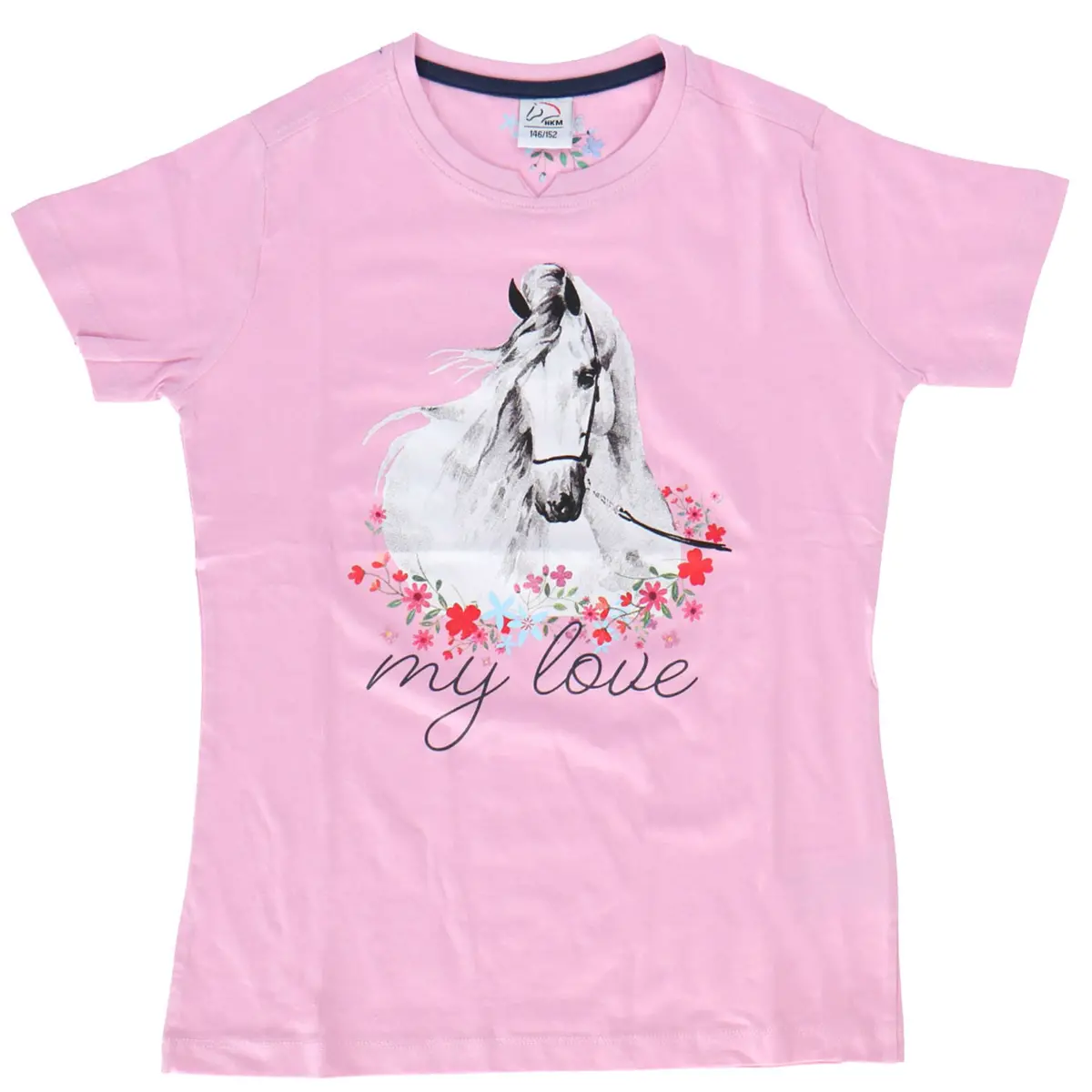 Hkm T-Shirt Horse Spirit Roze 1