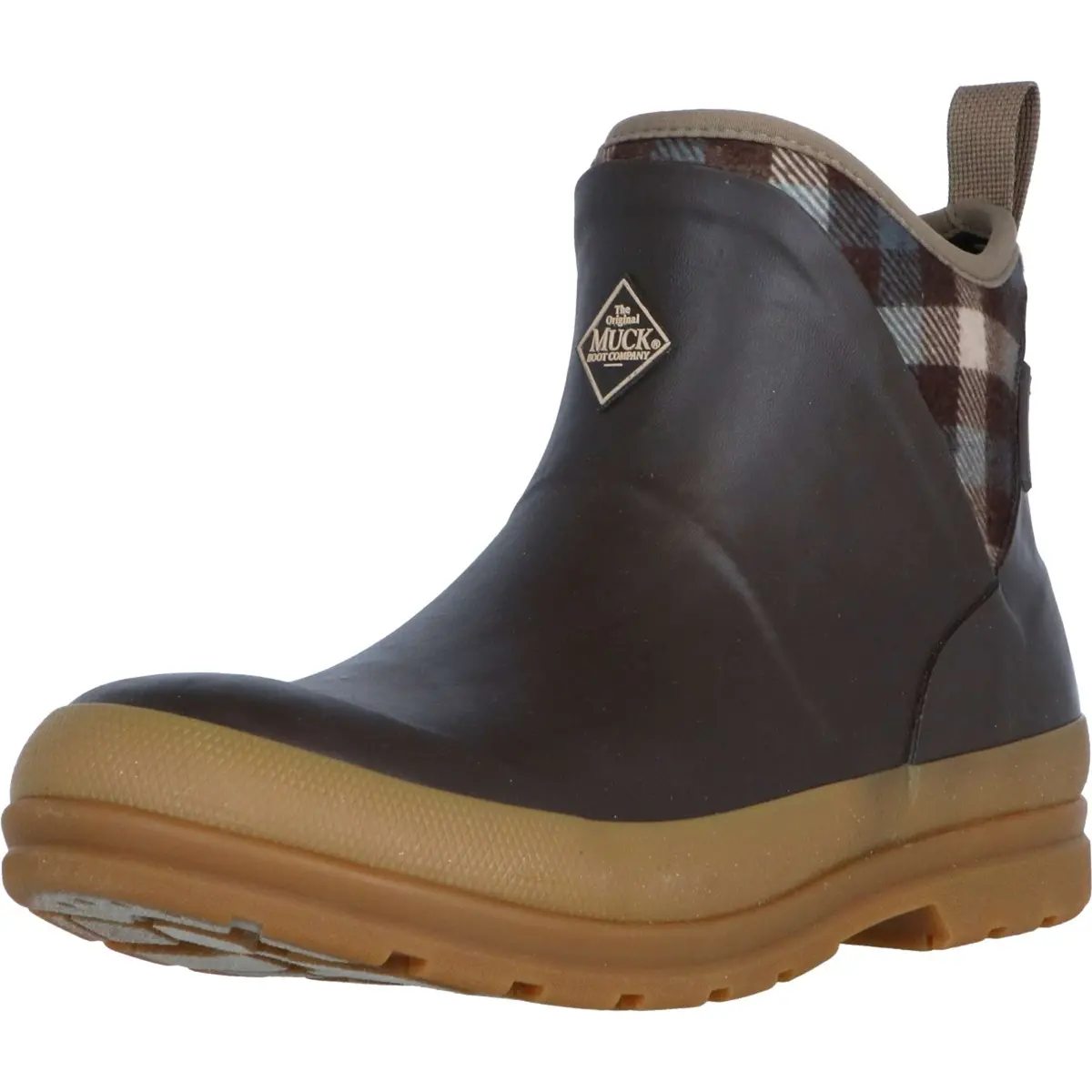 Muck Boot Originals Pull On Ankle Bruin/Plaid 1
