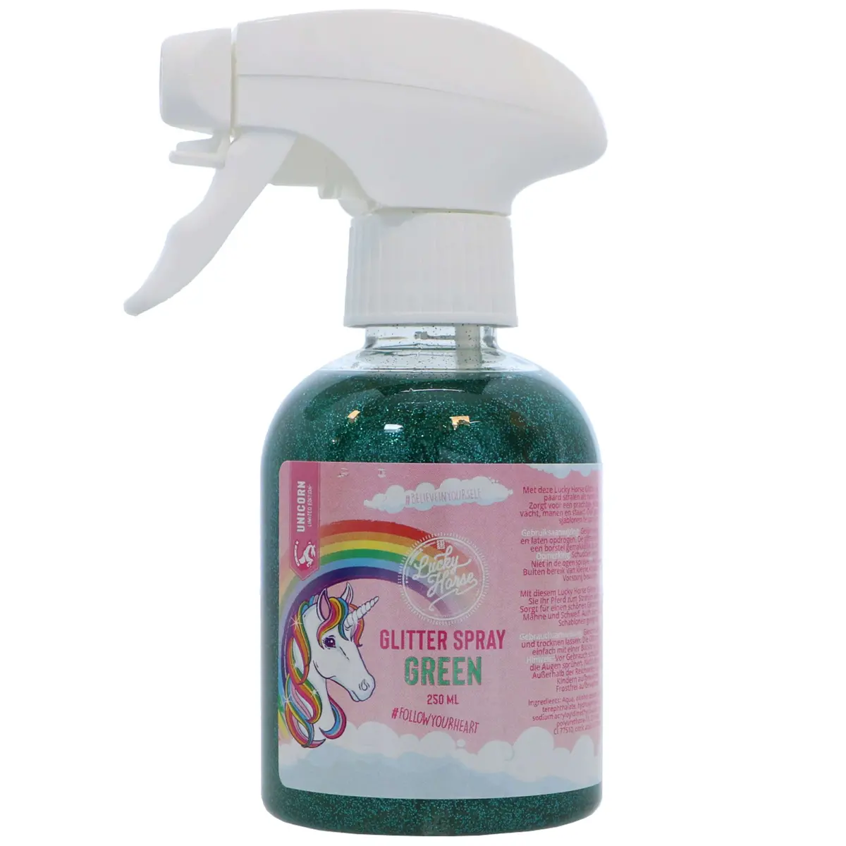 Lucky Horse Glitter Spray Unicorn Turquoise 1