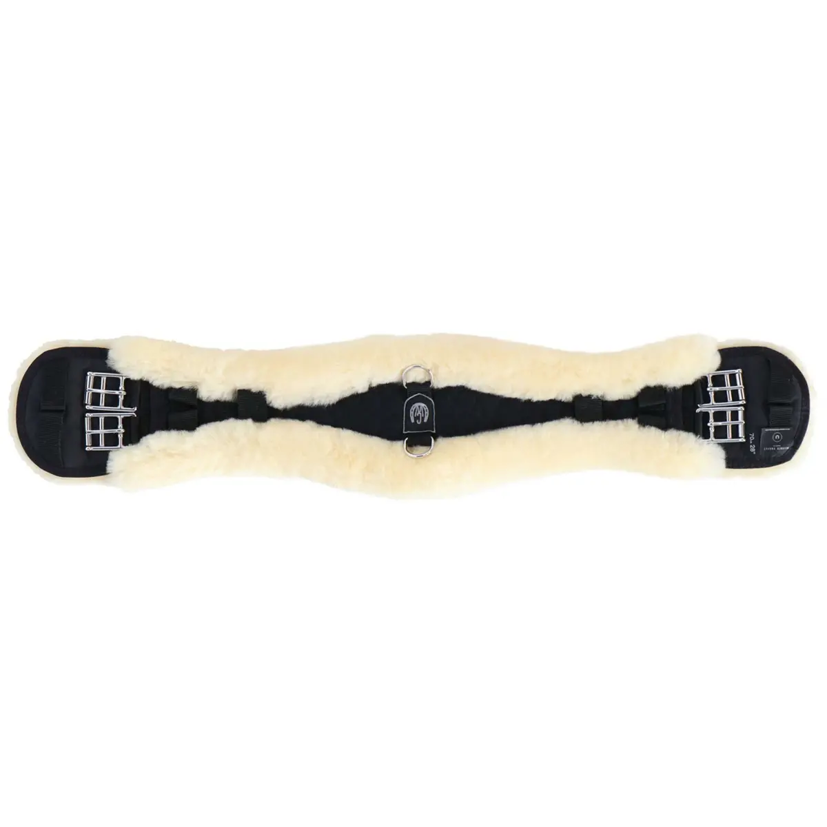 Werner Christ Dressuursingel Anatomic Met Bont Zwart/Naturel 1