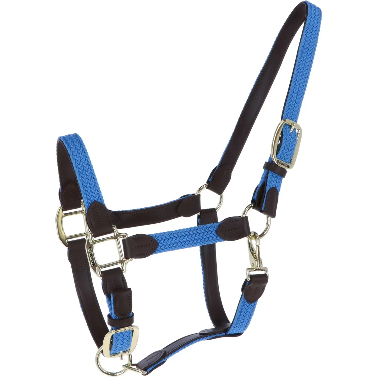 Kentucky Halster Gevlochten Nylon Lichtblauw 1