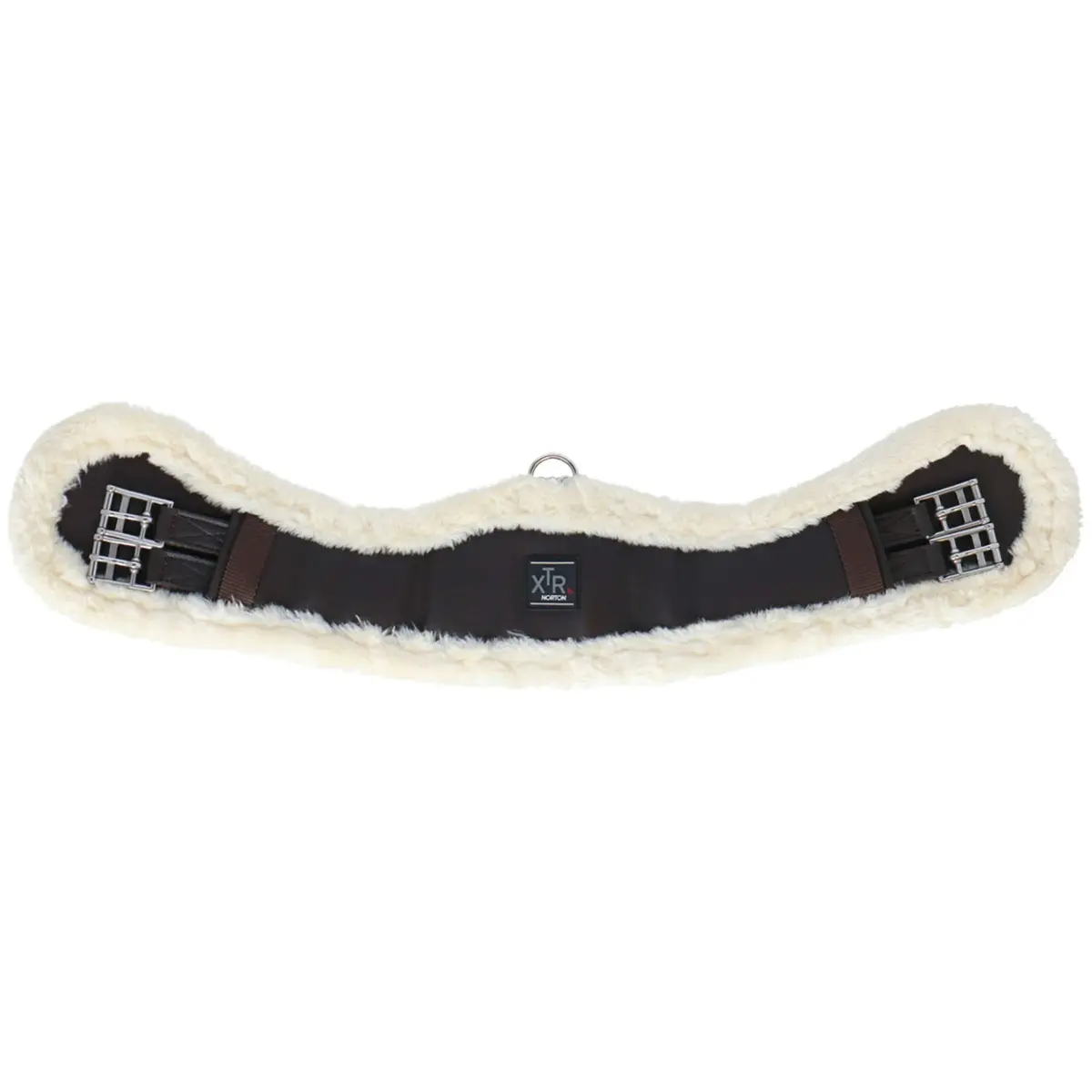 Norton Dressuursingel Xtr Synthetisch Schapenvacht Havana/Crème 1