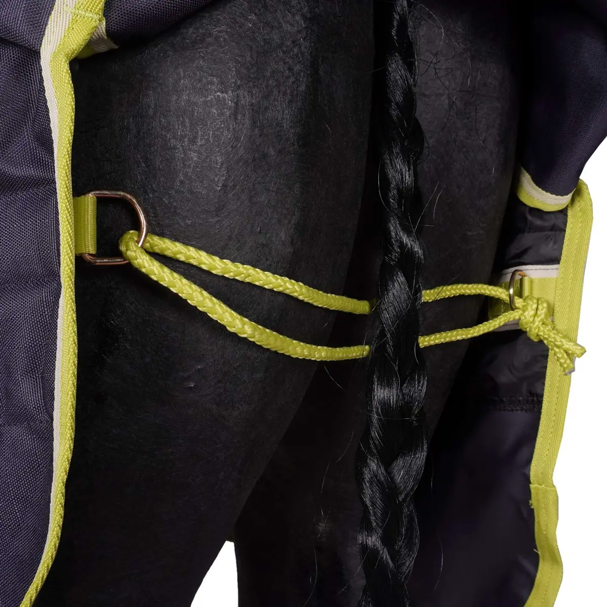 Bucas Oasis Turnout Neck 200G Dark Grey/Lime 9