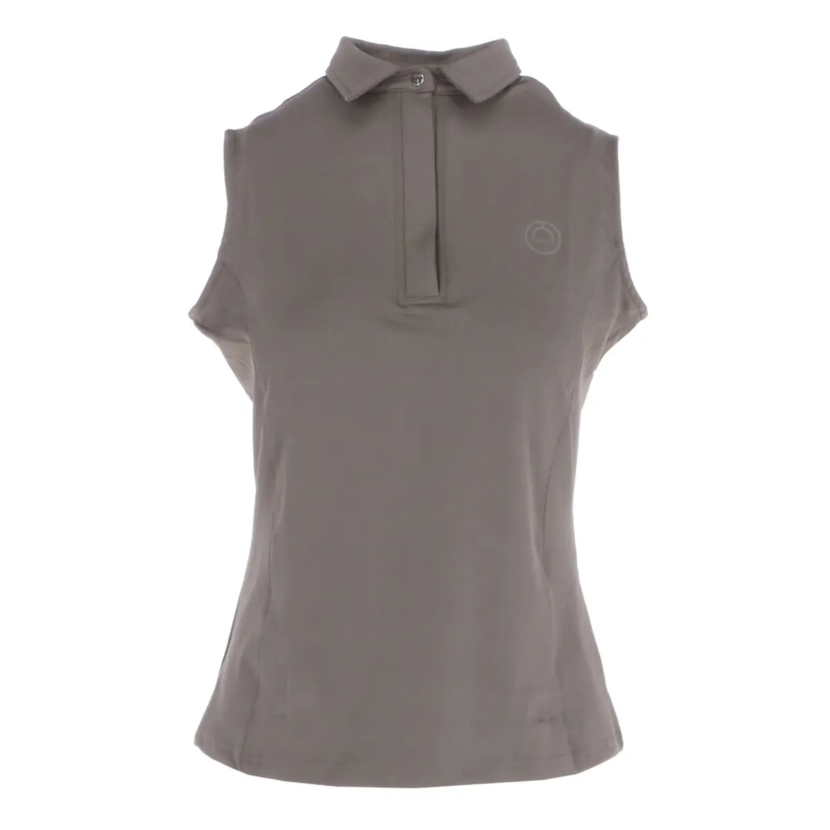 Montar Poloshirt Fiona Mouwloos Mud 1