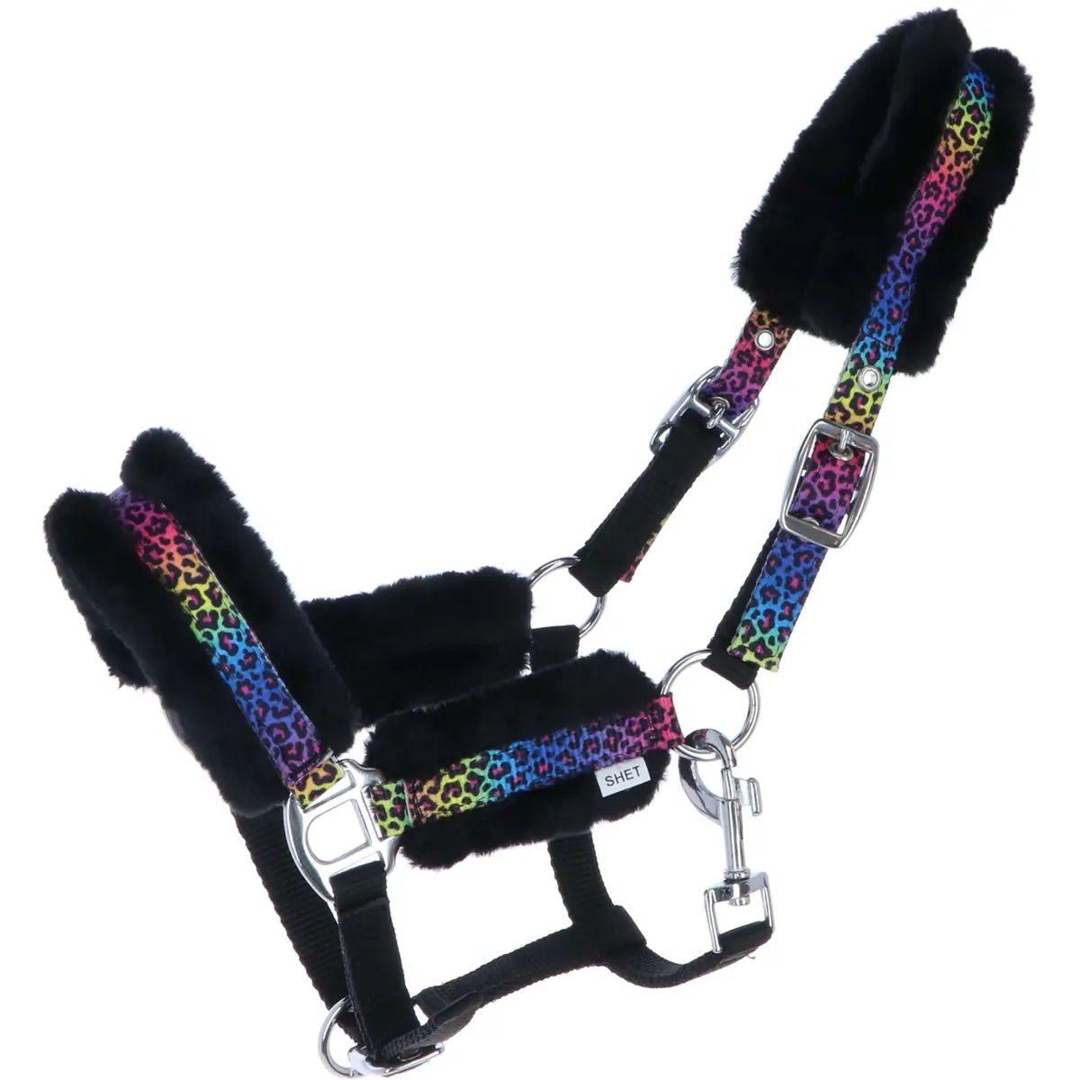 Hb Halster Funny Little Sizes Zwart/Rainbow 1