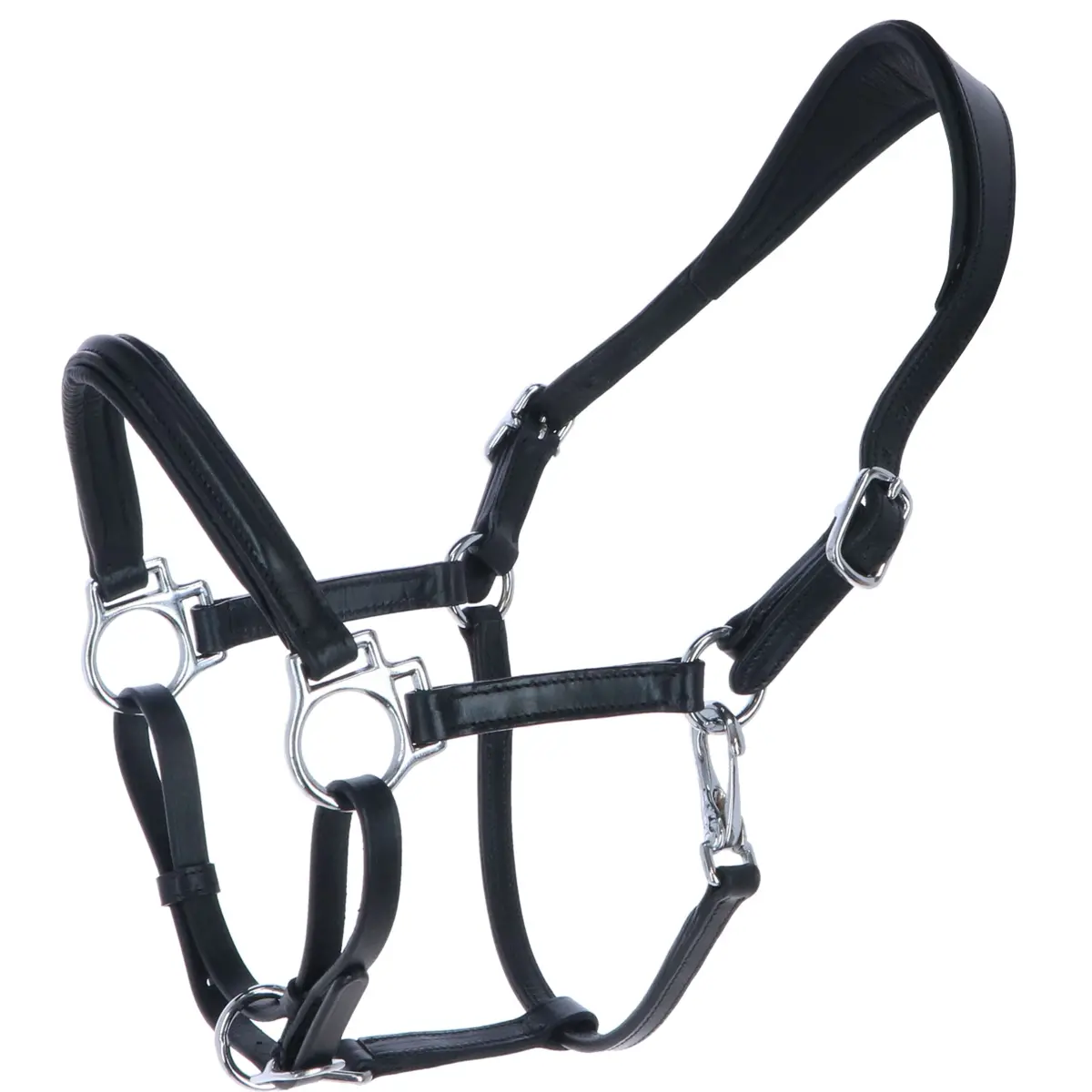 Hb Halster Showtime Little Sizes Leer Zwart 1