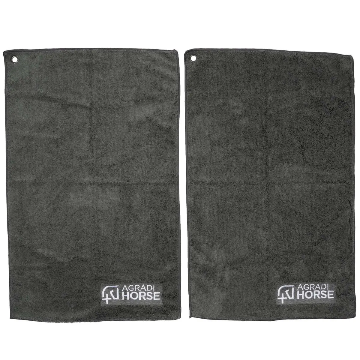 Agradi Horse Handdoekje Microfibre Per Paar Grijs 1