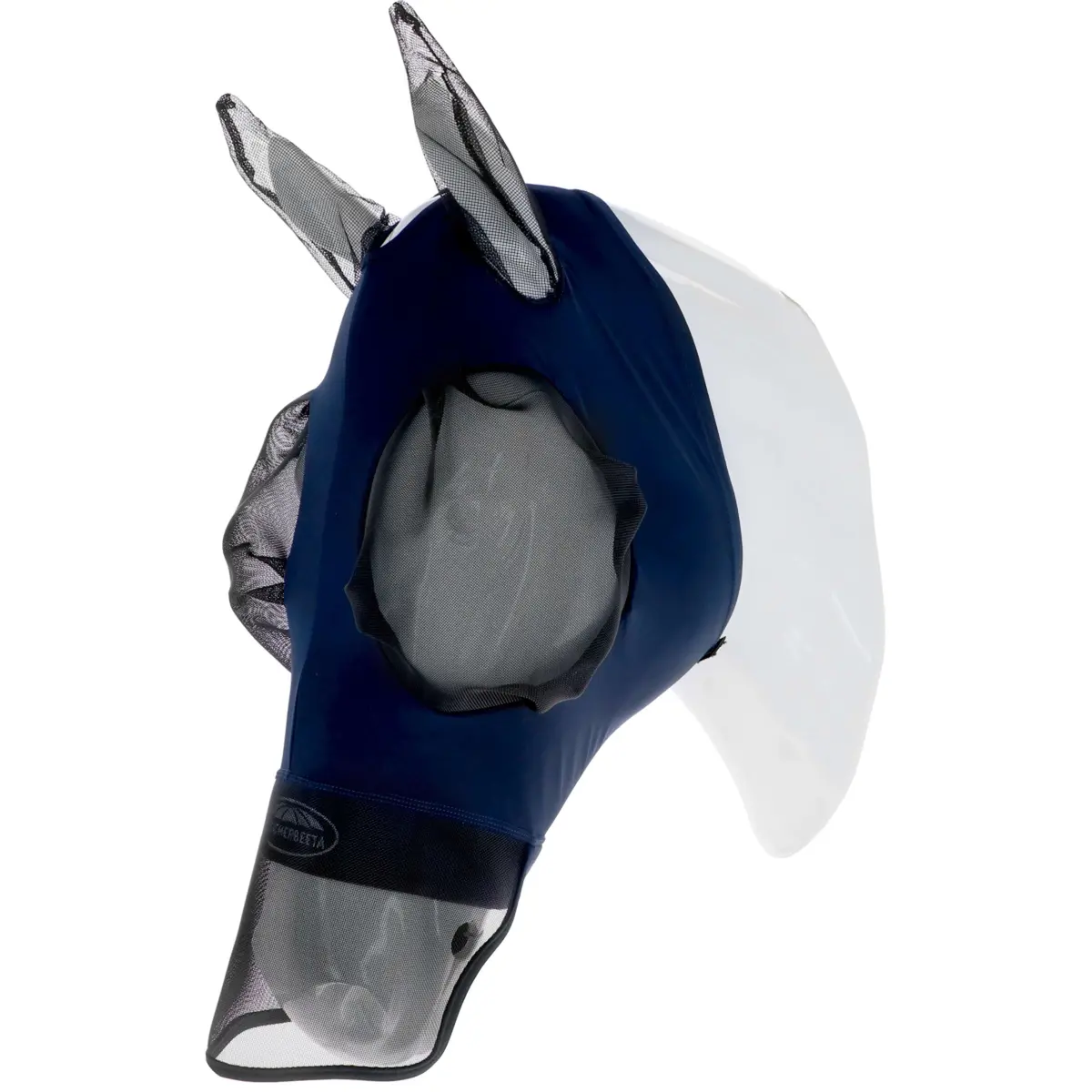 Weatherbeeta Vliegenmasker Comfitec Luxe Bug Eye Saver Met Oren En Neus Navy/Zwart 1