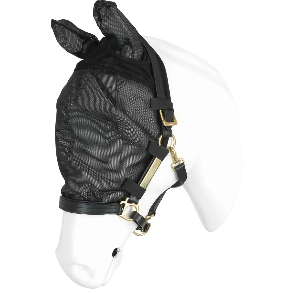 Equithème Vliegenmasker Halster Met Uv-Bescherming Zwart 1
