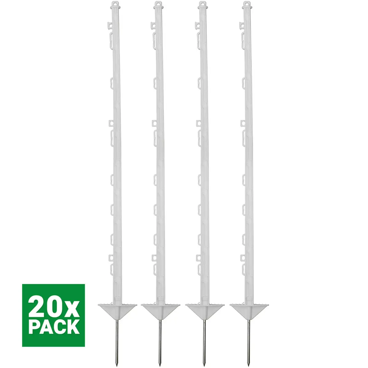 Agradi Power Weidepaal Classic Dubbel 105Cm 20 Stuks Wit 1