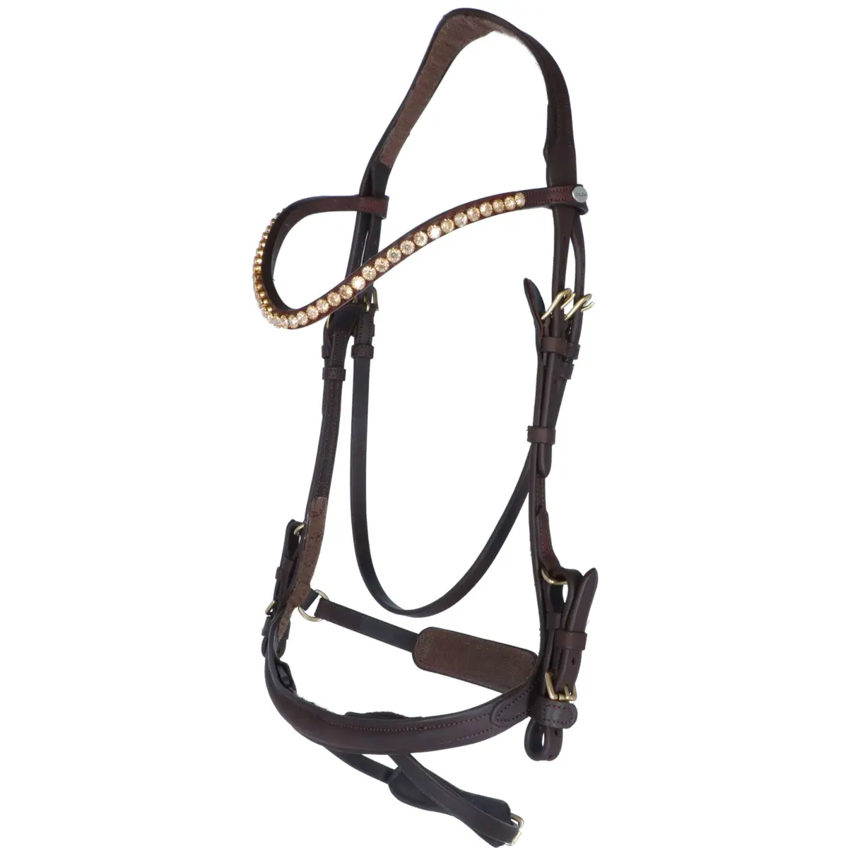 Kavalkade Hoofdstel Caliano Cerra Bruin/Brass 1
