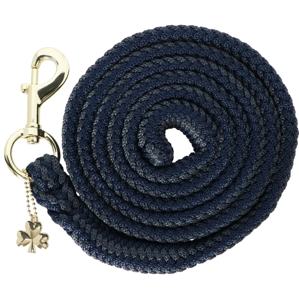 Bucas Halstertouw Show-Line Met Musketonhaak Navy/Grijs 1