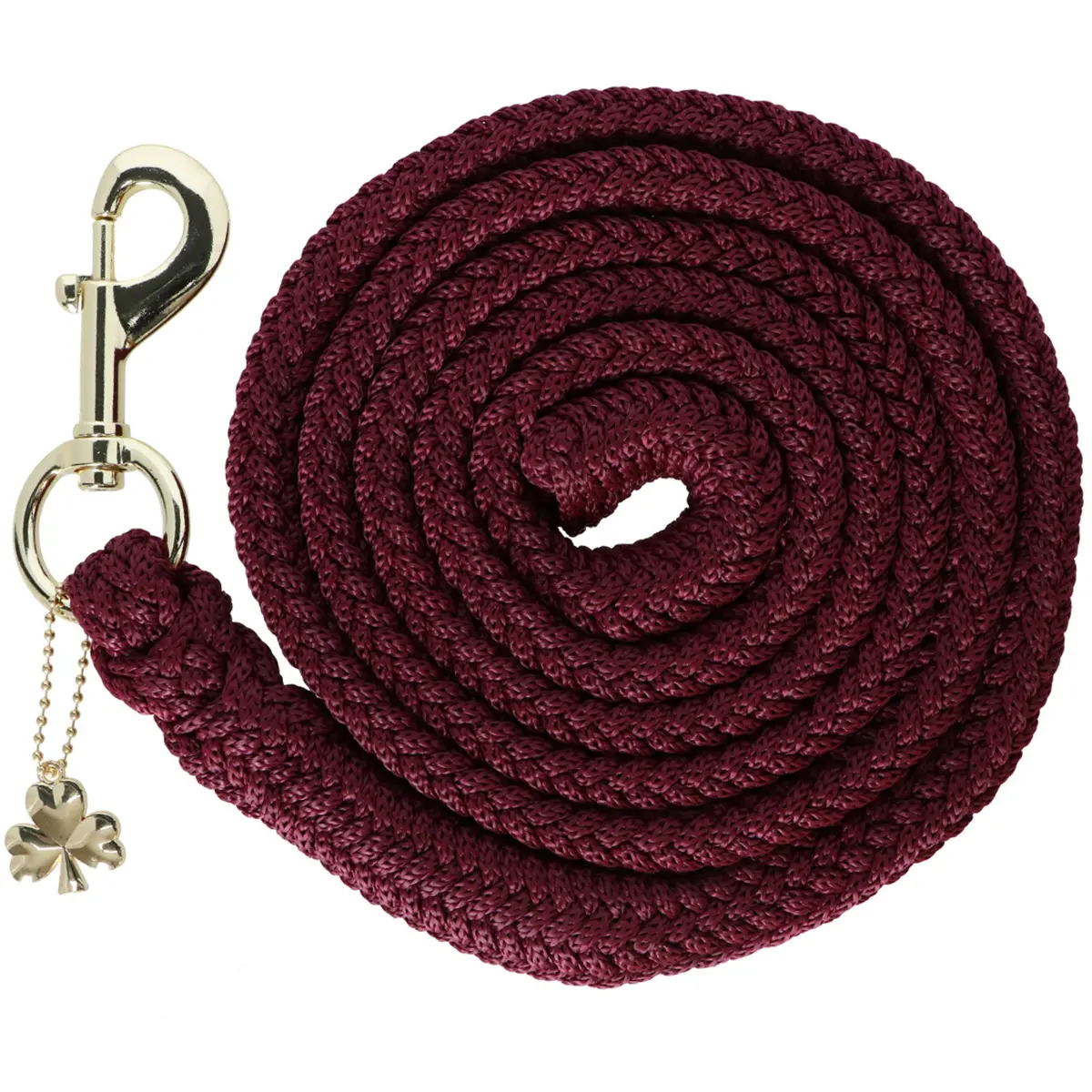 Bucas Halstertouw Show-Line Met Musketonhaak Burgundy 1