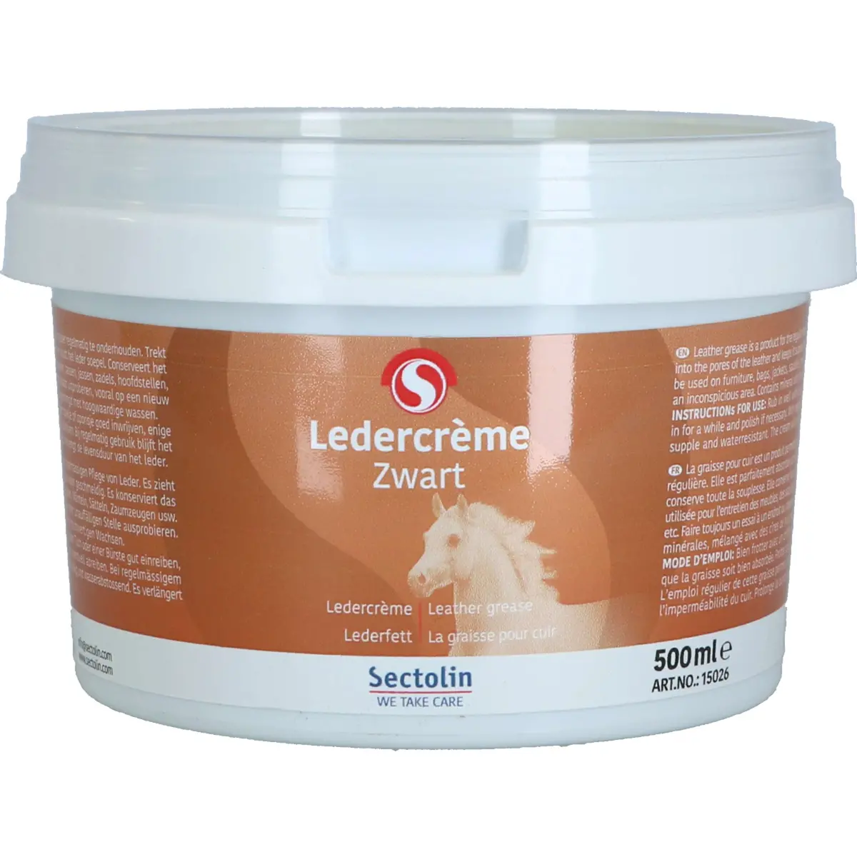 Sectolin Ledercreme Zwart 1
