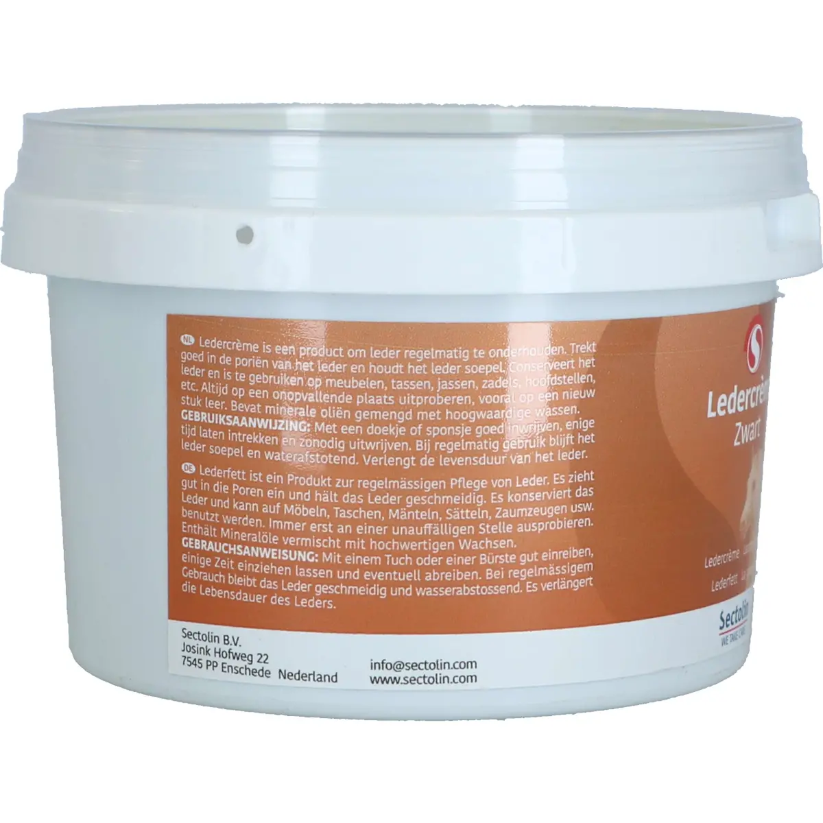 Sectolin Ledercreme Zwart 2