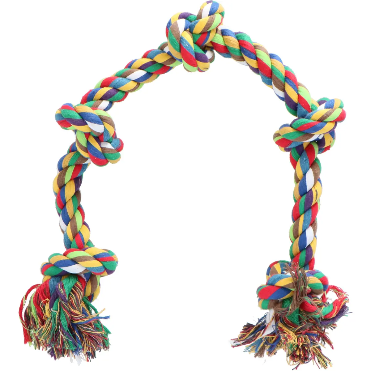 Beeztees Flossytoy Gekleurd 5 Knop Regenboog 1