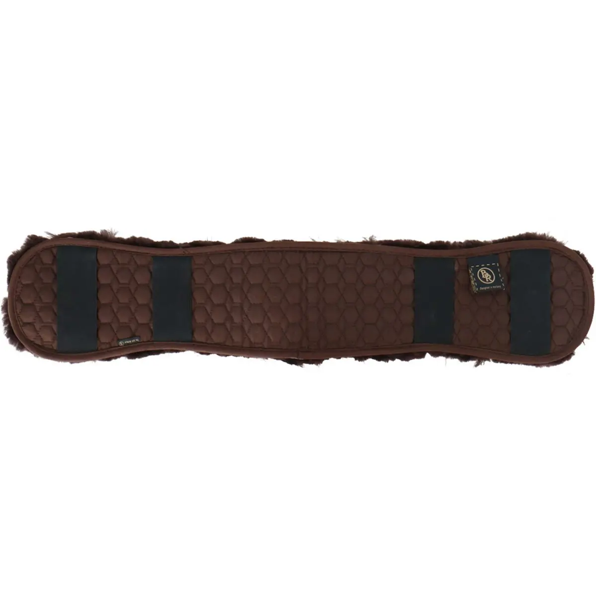 Br Singelhoes Dressuur Sheepskin Voorgevormd Bruin 1