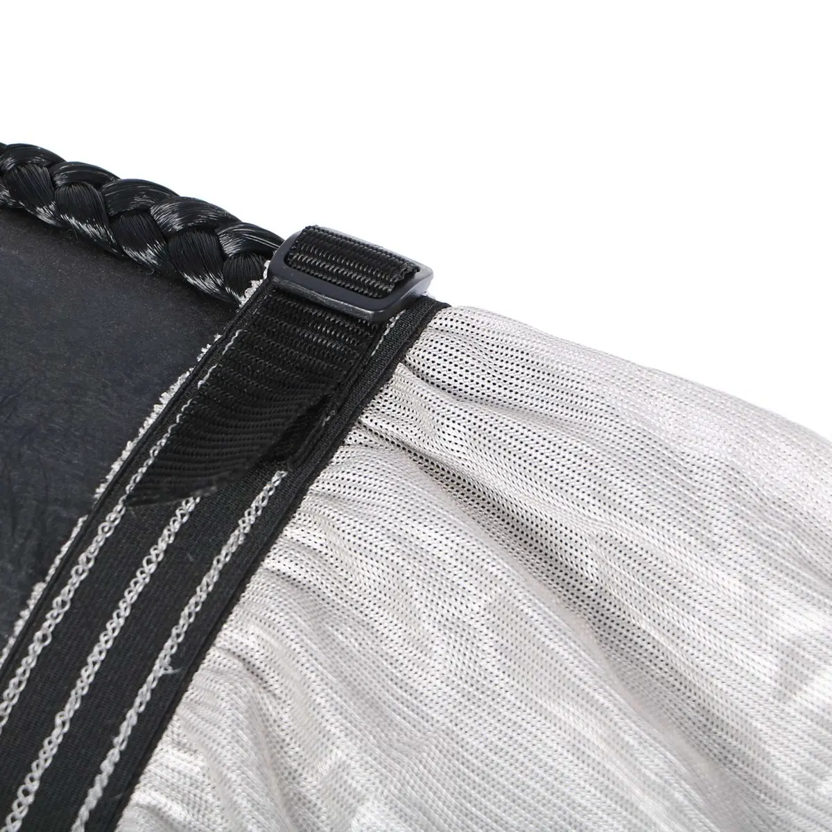 Premiere Vliegendeken Hals Buikflap Mesh Grijs 3