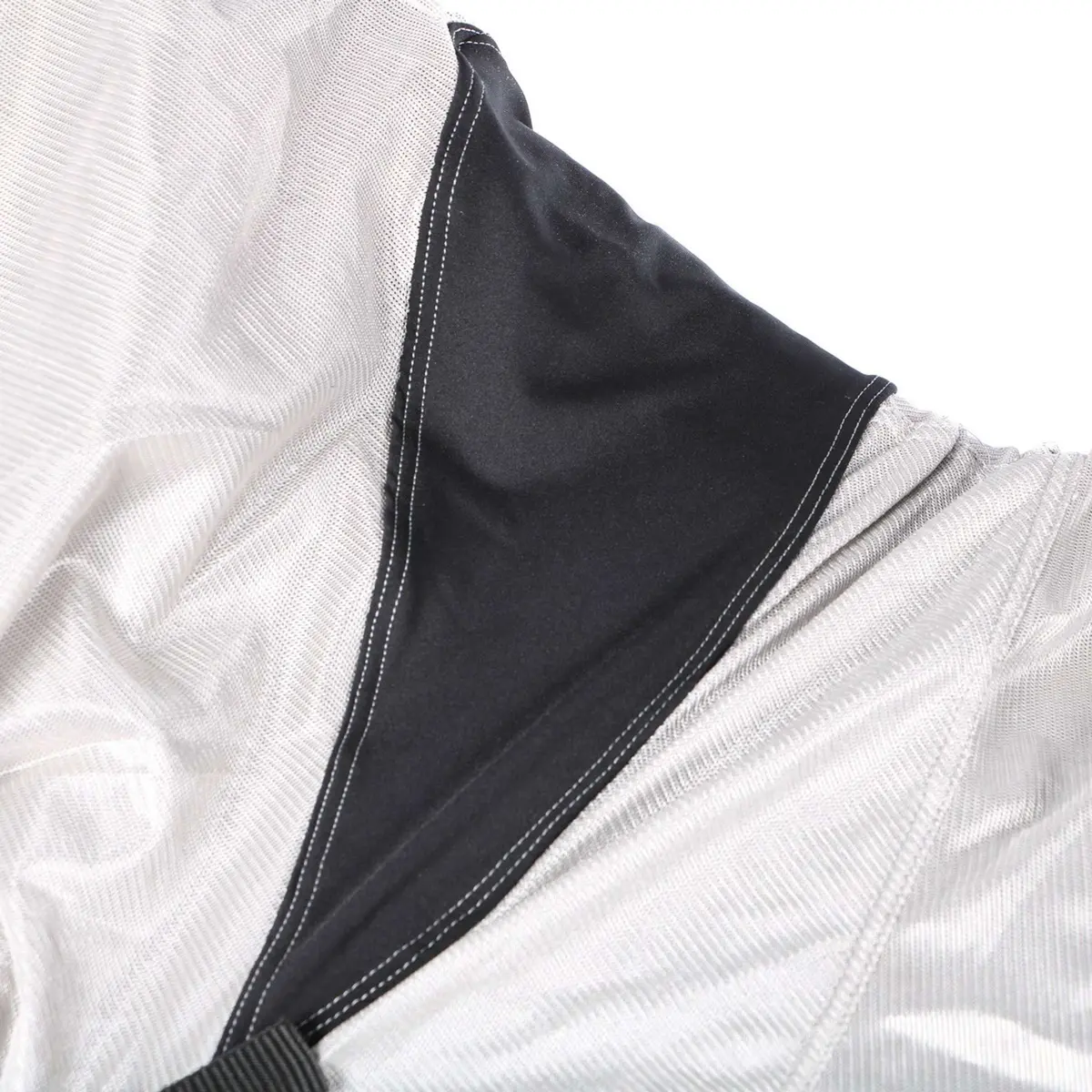 Premiere Vliegendeken Hals Buikflap Mesh Grijs 5