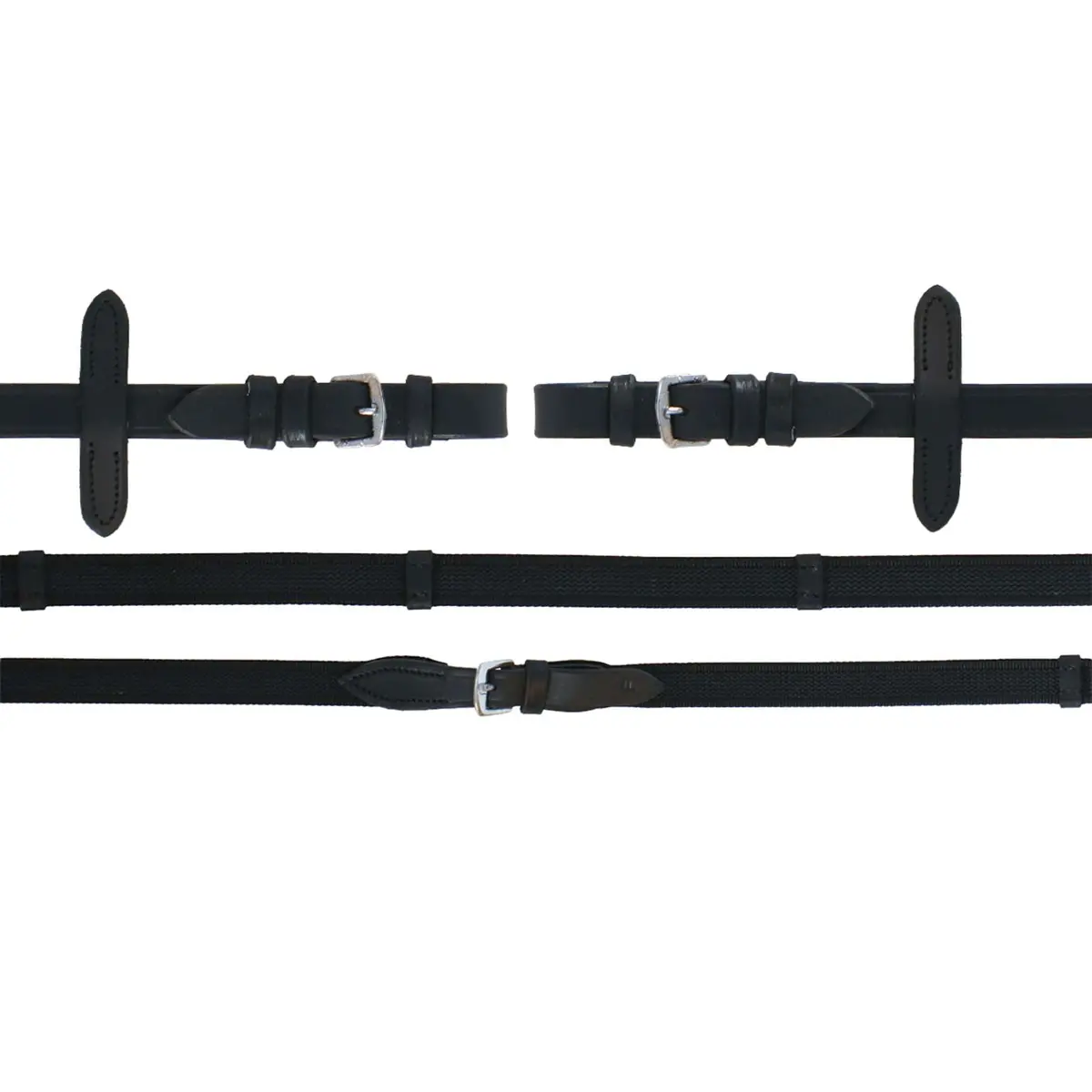 Kerbl Anti-Slip Rubber Teugel Zwart 1