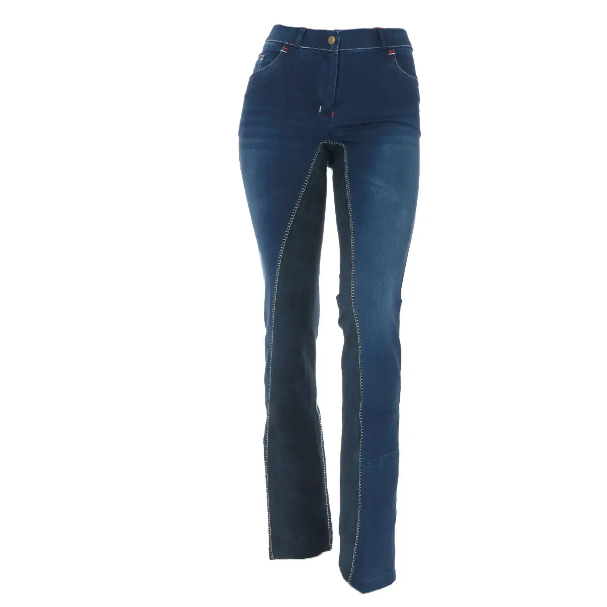 Hkm Jodhpur Rijbroek Summer Denim Jeans Blauw/Donker Blauw 1