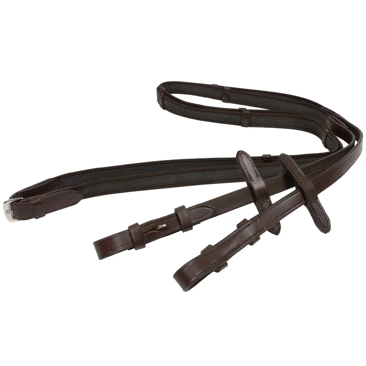 Hkm Teugels Doorweven Met Rubber Bruin 1