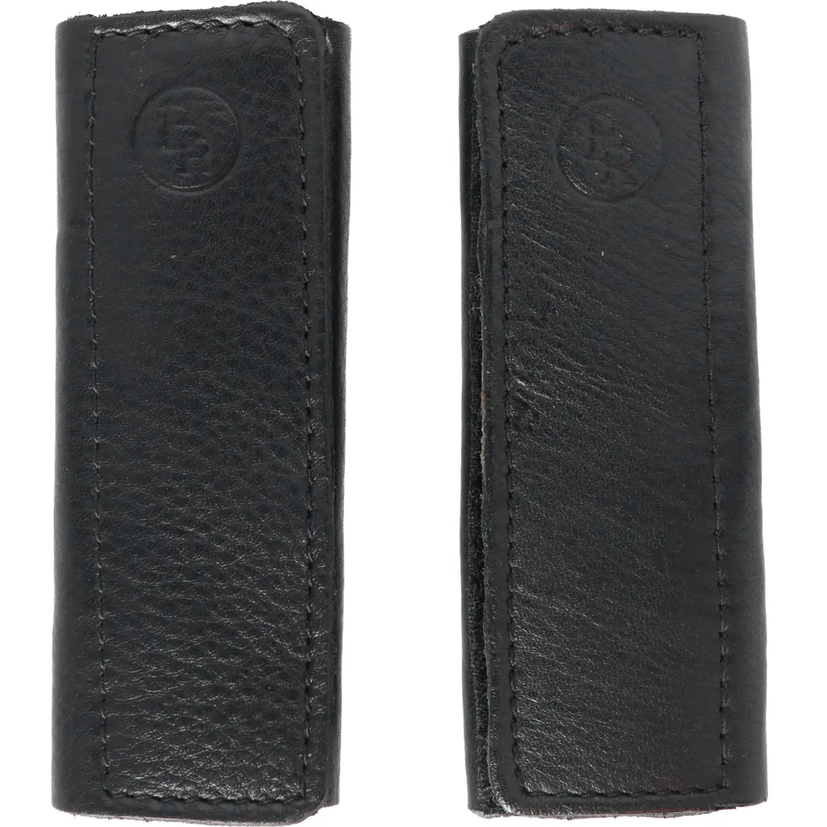 Br Beugelriemhoesjes Zacht Leer Met Klittenband Zwart 1