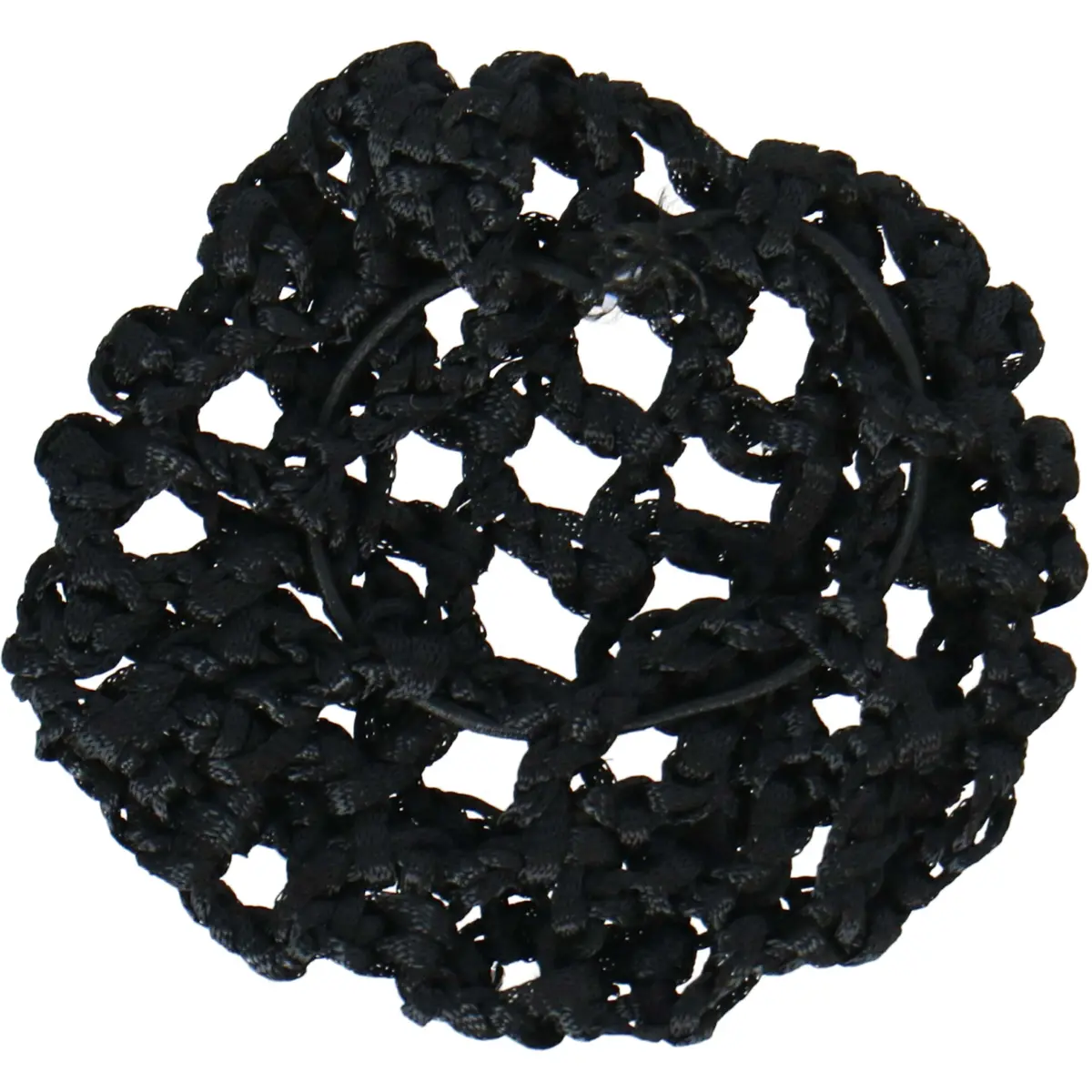 Br Knotnet Met Grote Masen En Diamantstenen Zwart 2