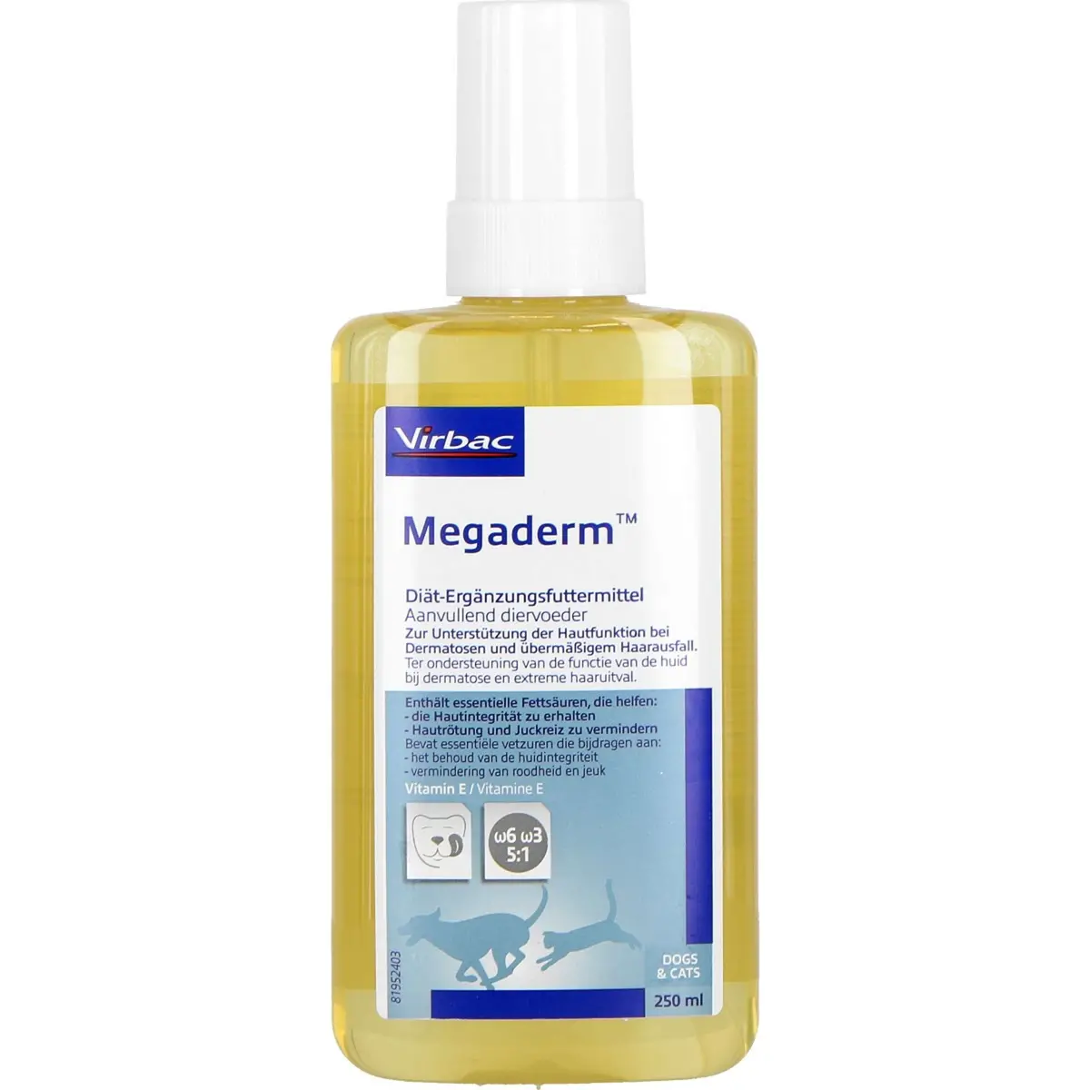 Virbac Megaderm Hond/Kat 1