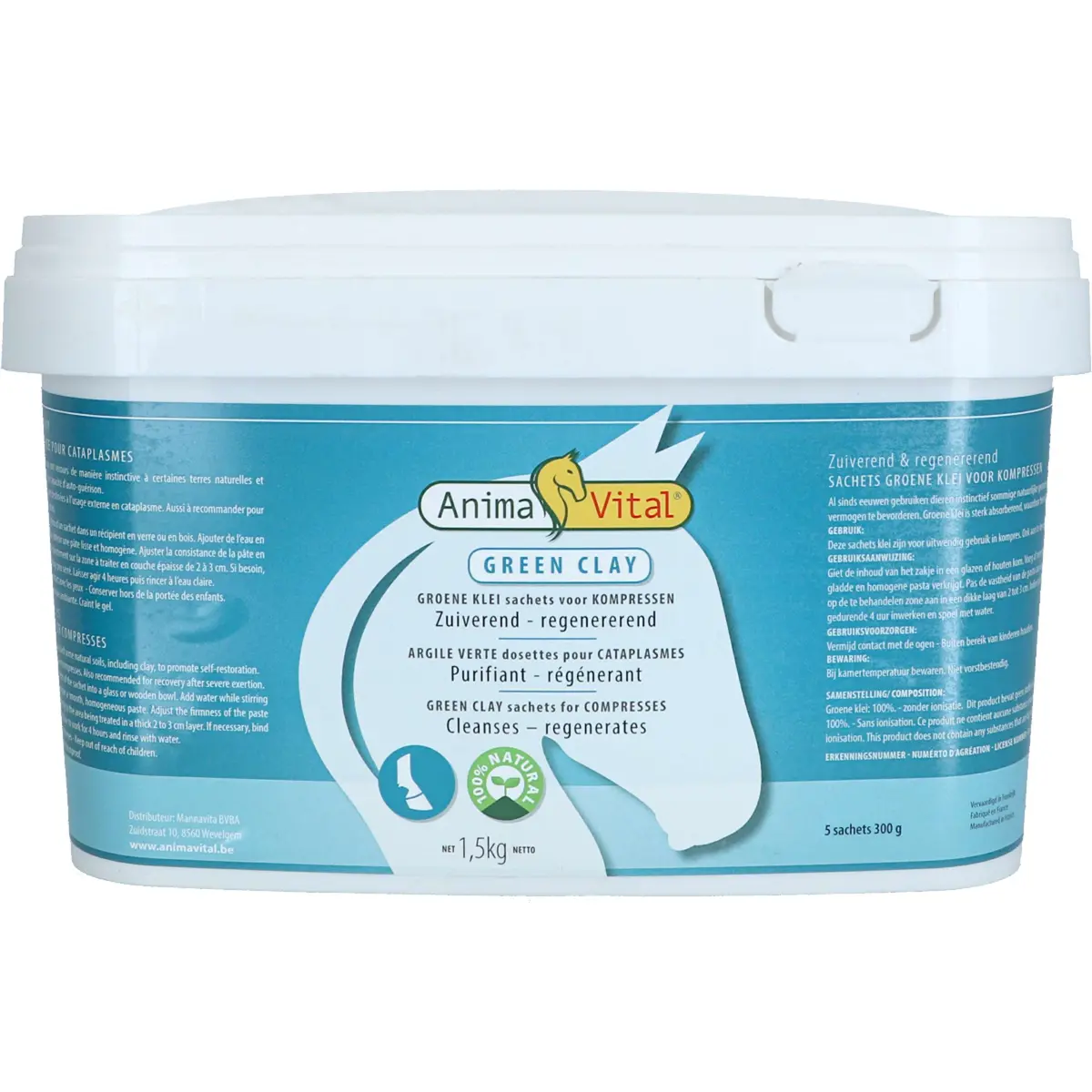 Animavital Groene Klei Poeder 1
