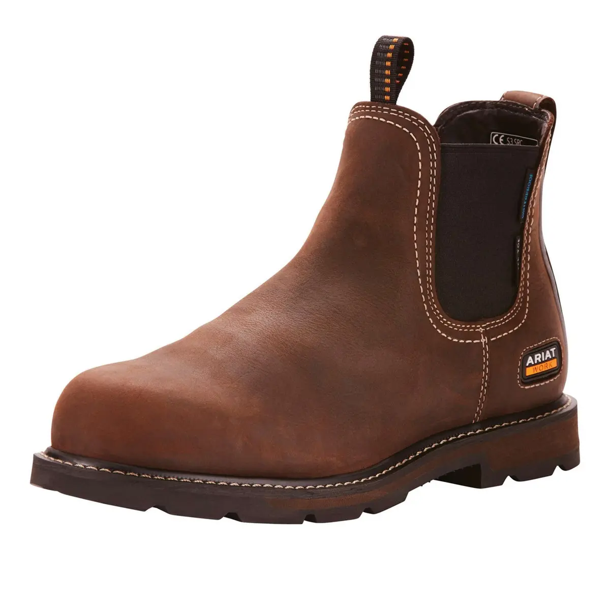 Ariat Jodhpurs Groundbreaker Chelsea Waterproof Steel Toe Heren Bruin 1