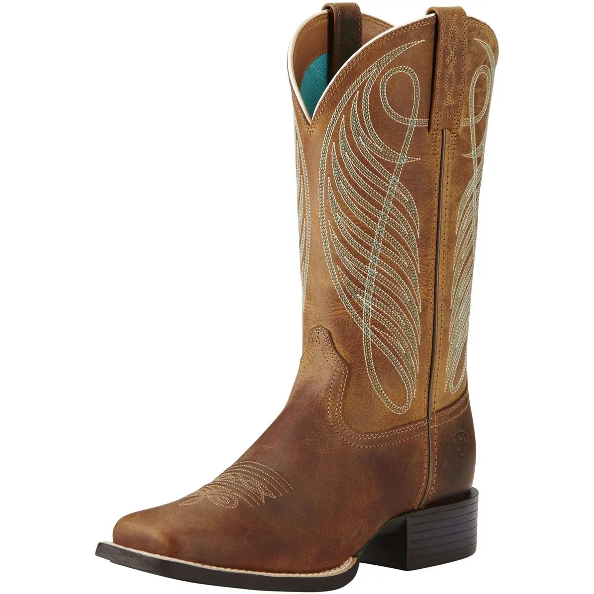 Ariat Western Round Up Wst B Powder Brown 1