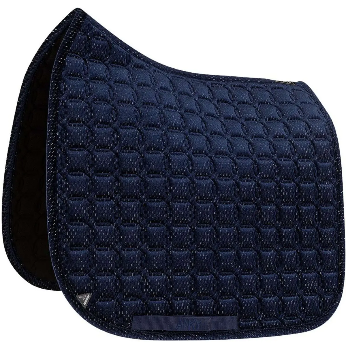 Anky Zadeldekje Check Velvet Xb25003 Dressuur Midnight Blue 1
