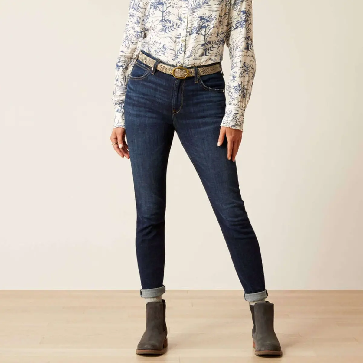 Ariat Jeans High Rise Bridle Skinny Dames Puerto Rico 1