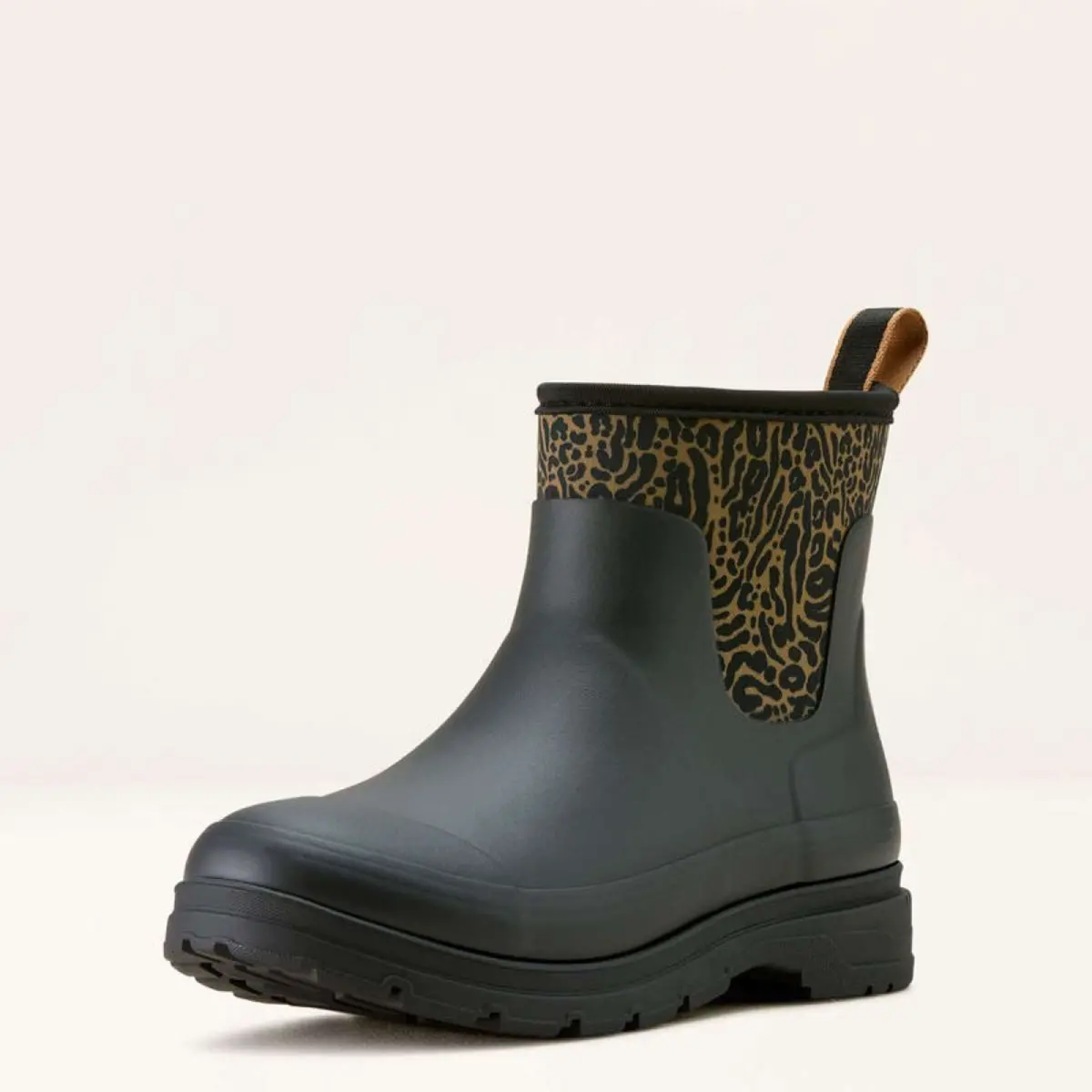 Ariat Regenlaarzen Kelmarsh Shortie Dames Black/Ocelot Print 1