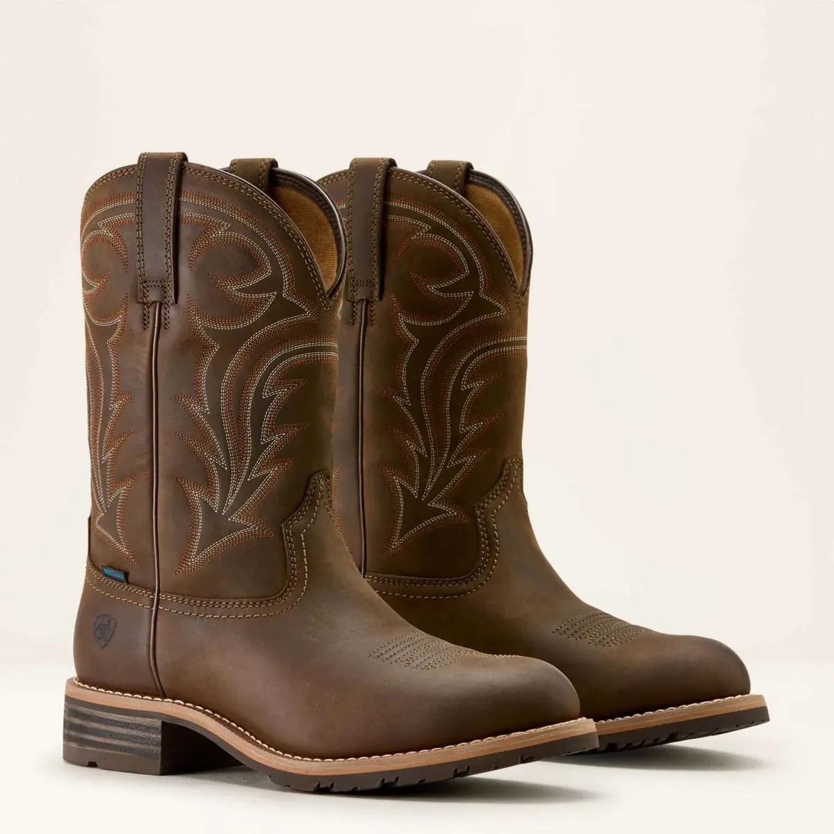 Ariat Westernlaarzen Mns Hybrid Rancher H2o Distressed Brown 1