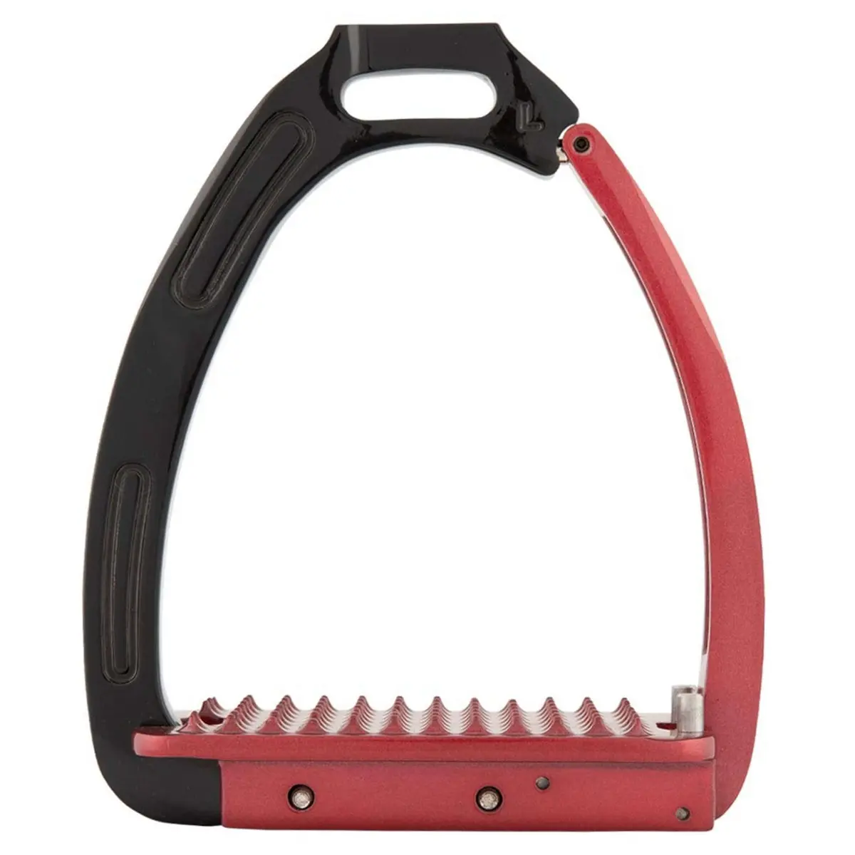 Br Stijgbeugels Lavarone Zwart/Rood 1