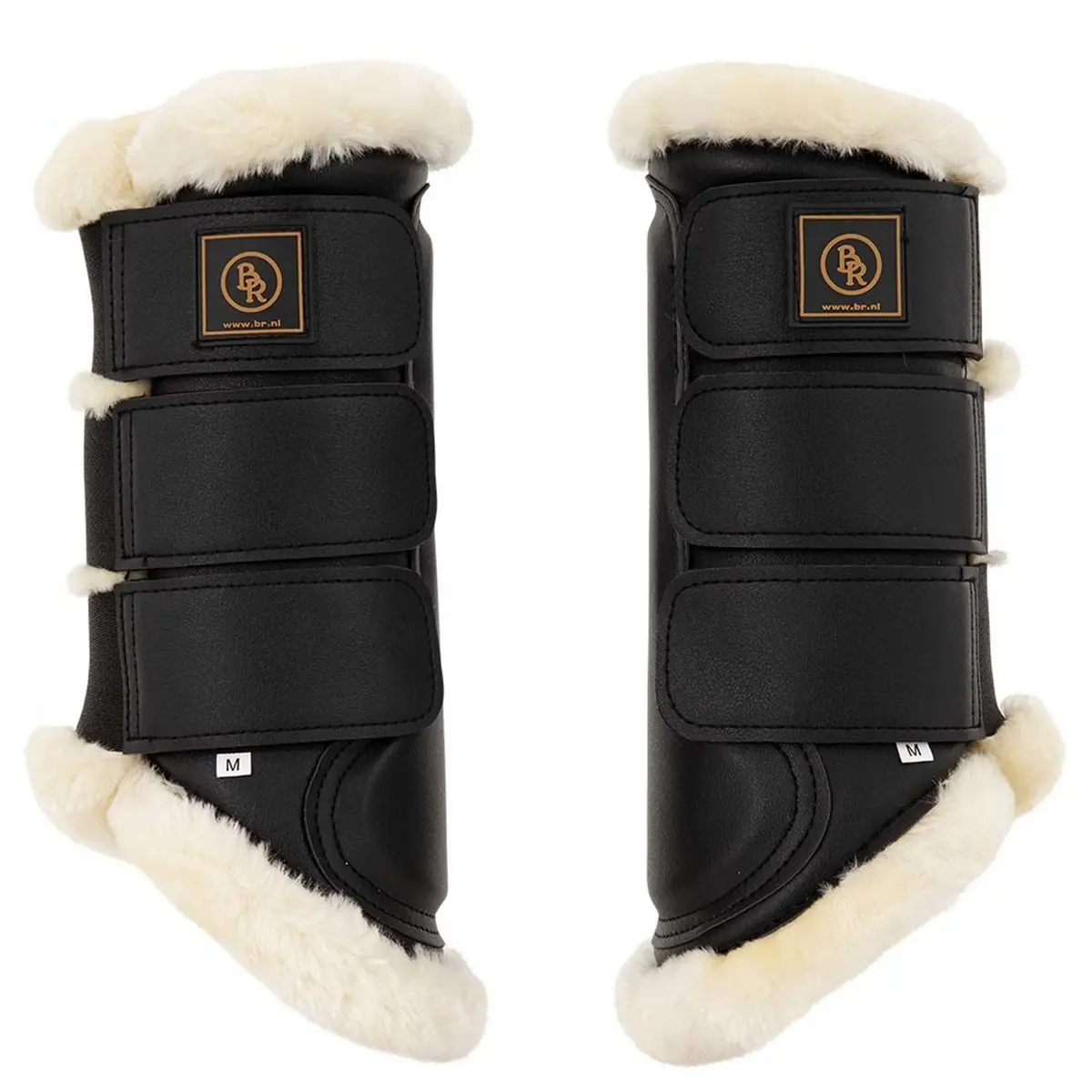 Br Beenbeschermer Majestic Sheepskin Zwart 1