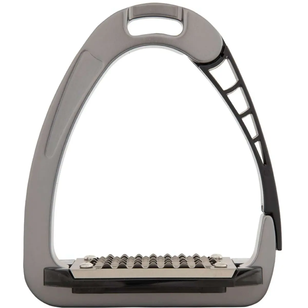 Acavallo Stijgbeugels Arena Alupro Junior Titanium/Zwart 1