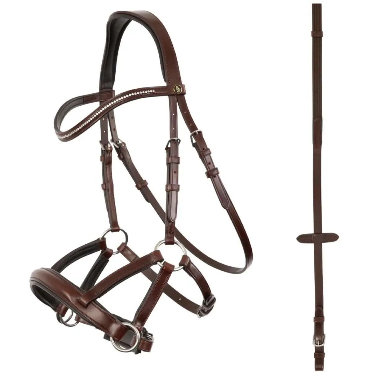 Br Hoofdstel Lewes Side & Pull Bitloos Oak/Zilver 1