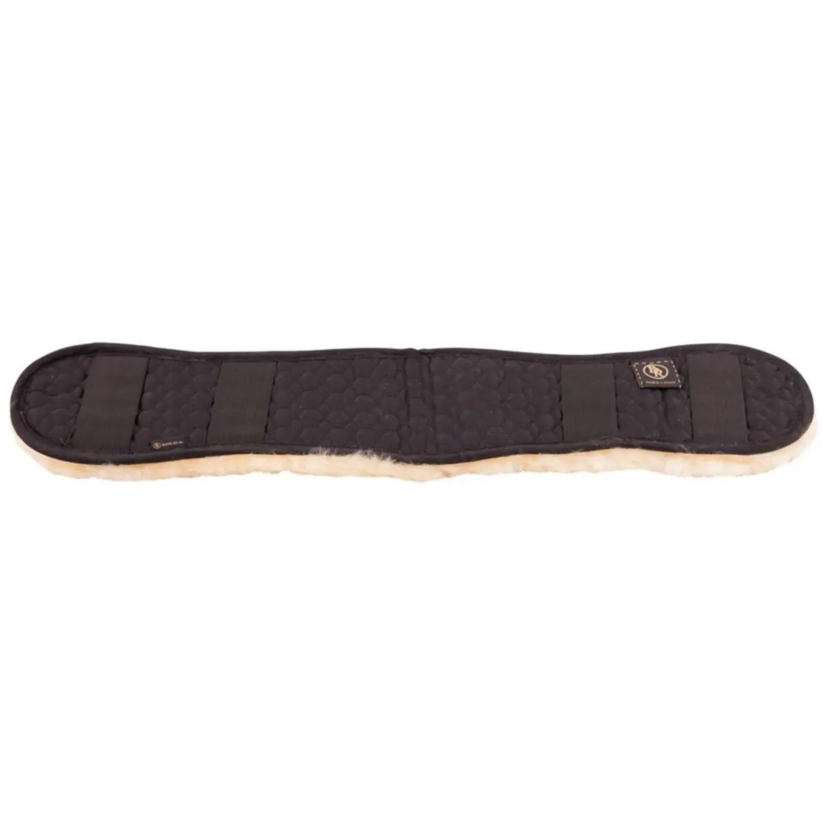 Br Singelhoes Dressuur Sheepskin Voorgevormd Zwart/Naturel 1